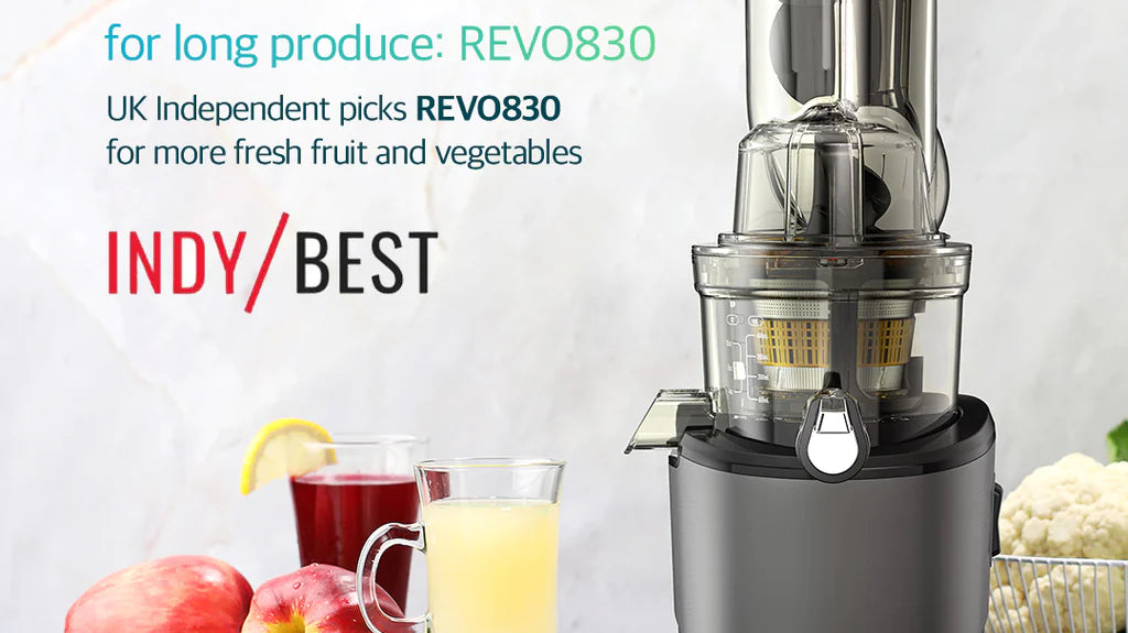 IndyBest 2023 Best Juicer for long produce: REVO830