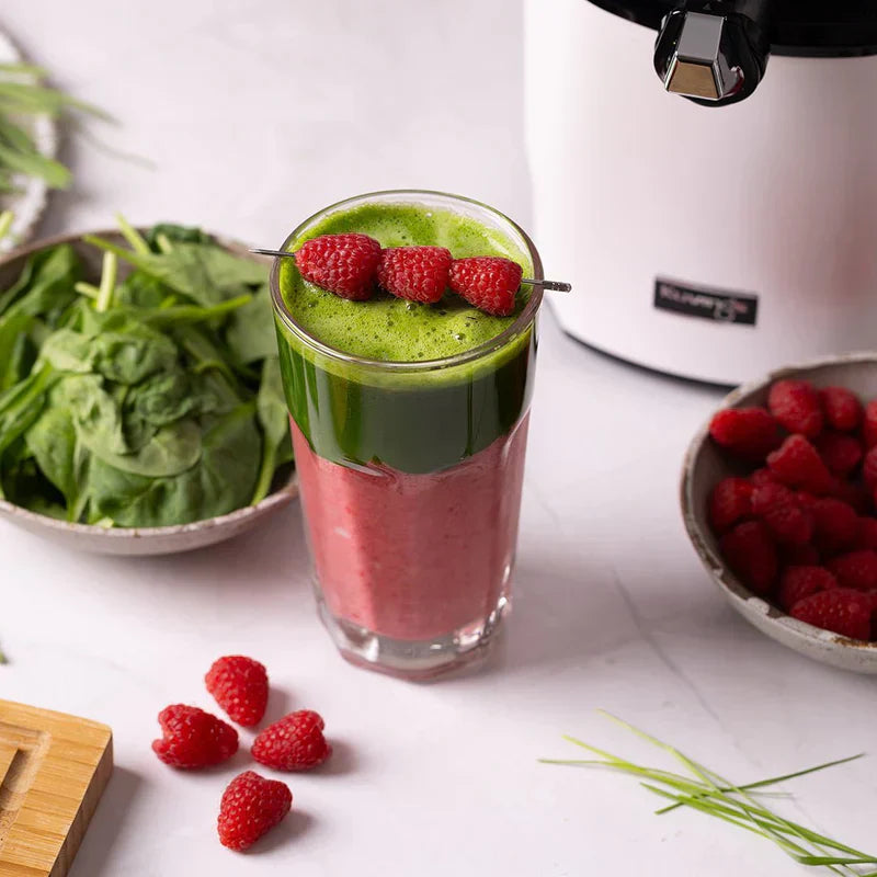 Smoothie de frambuesa y hierba de trigo